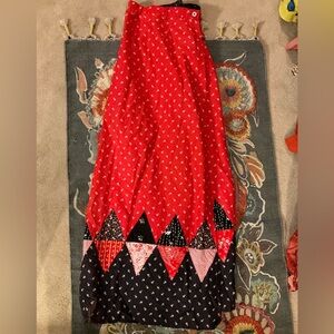 Vintage 70’s Reversible Maxi Wrap Skirt